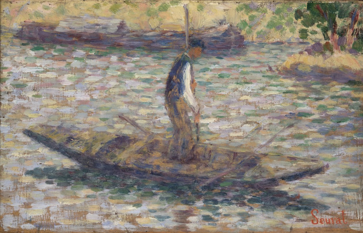 En fiskare, ca 1884 av Georges Seurat