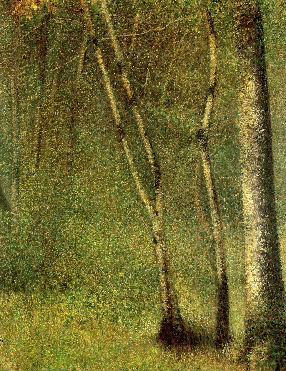 I skogen vid Pontaubert av Georges Seurat