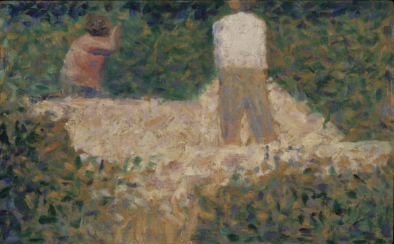 Två stenbrytare, ca 1881 av Georges Seurat