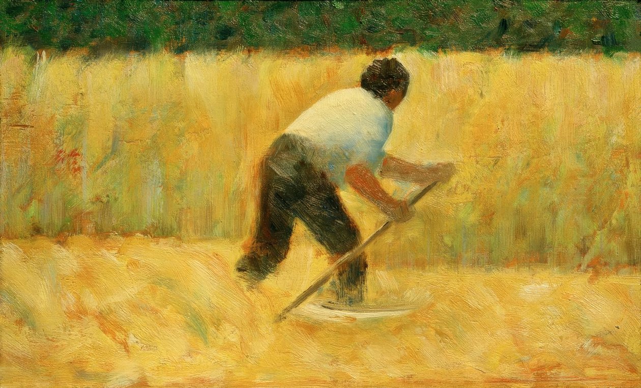 Le Faucheur (gräsklipparen) av Georges Seurat