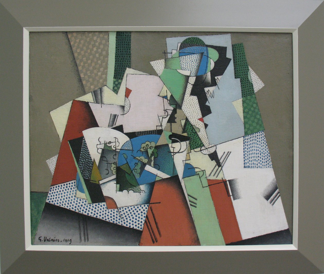  Geometrical still life InDeutsch: Stilleben in geometrischen Formen InNederlands: Stilleven in geometrische vormen In:   InFrancais : Nature morte geometrique In  av Georges Valmier
