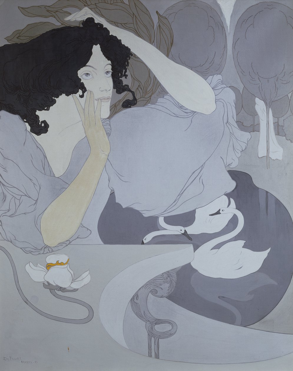 Ledas dotter, 1896 av Georges de Feure