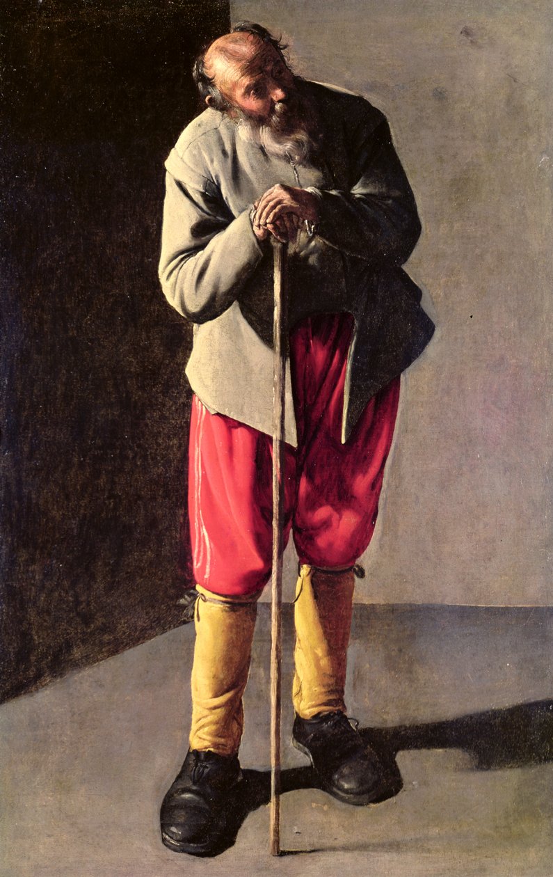 Gammal man, c.1618-19 av Georges de La Tour
