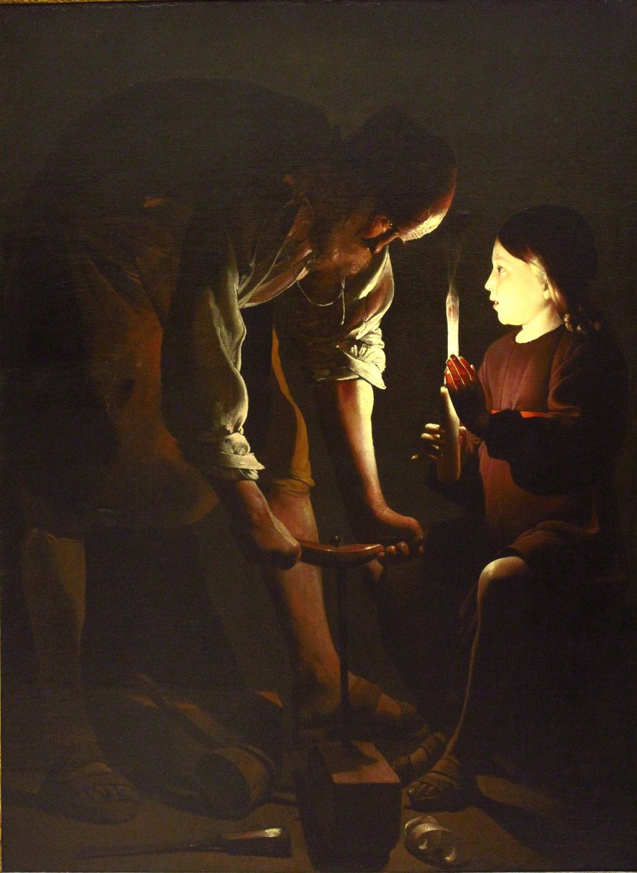 Saint Joseph charpentier av Georges de La Tour
