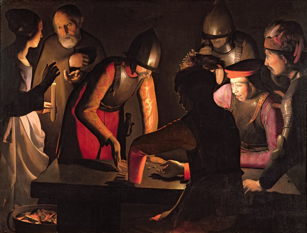 Peters förnekelse, 1650 av Georges de La Tour