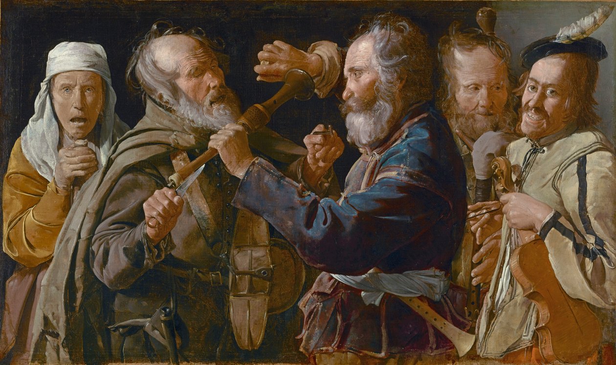 Tiggarnas bråk, c.1625-30 av Georges de La Tour
