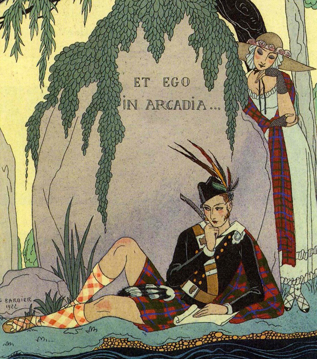 Poetälskare av Georges (after) Barbier