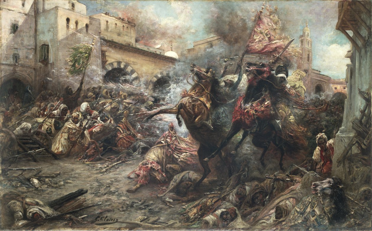 Araber i strid av Georges Clairin
