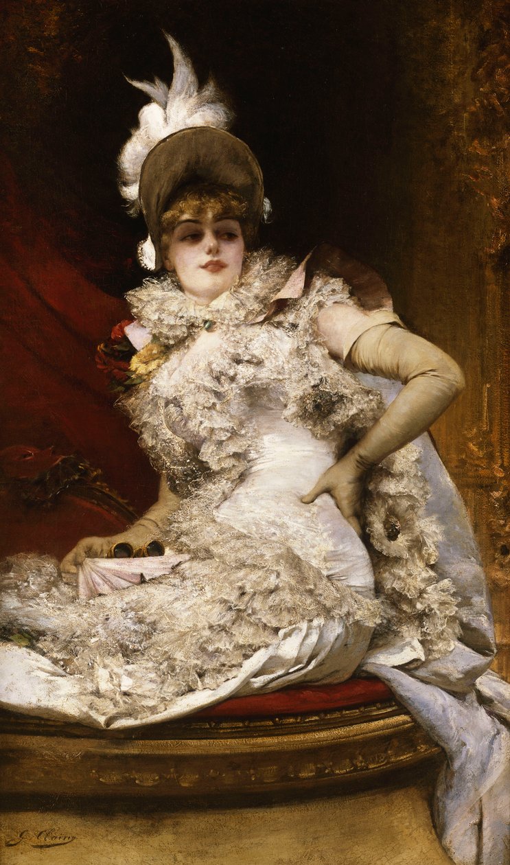 The Loge; A la Loge, av Georges Clairin
