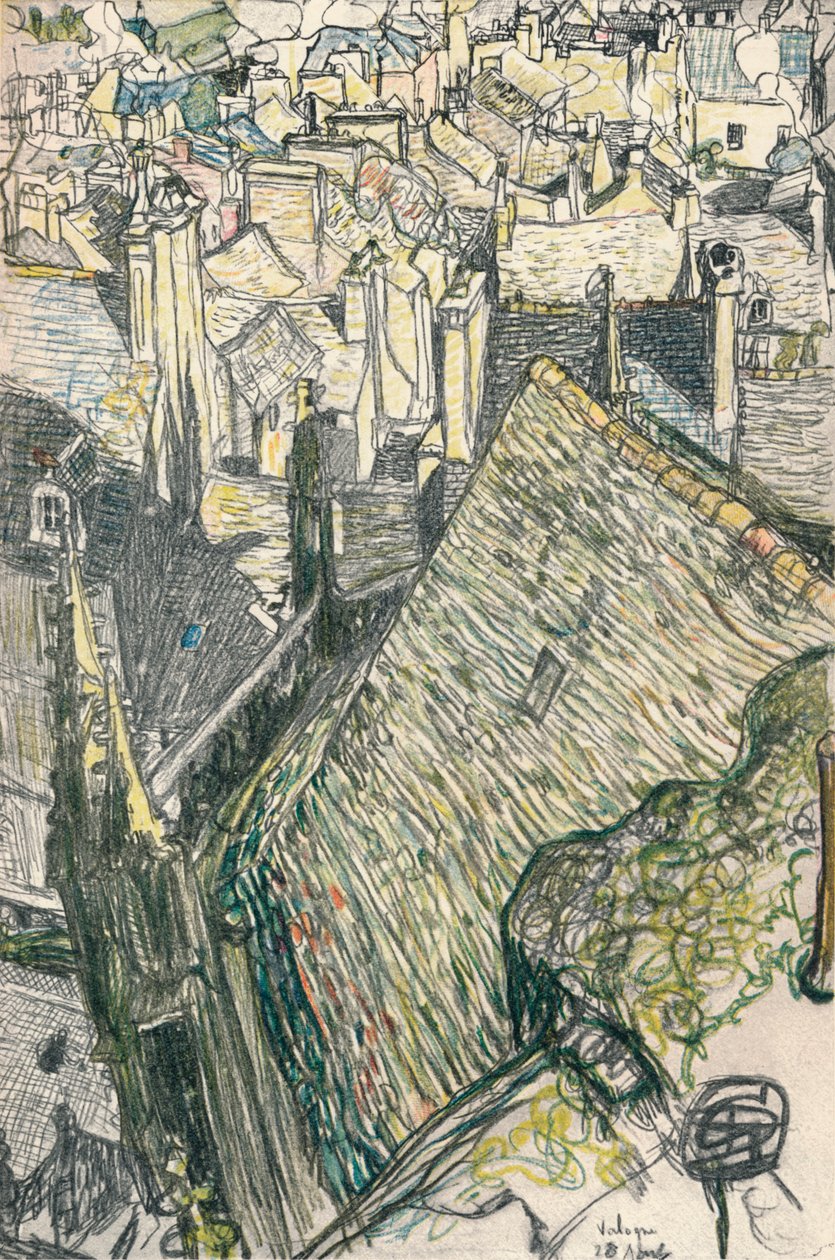 Utsikt över Valogne, c1911 av Georges Dupuis