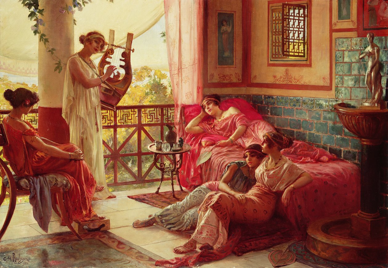 Lyraspelaren av Georges Marie Rochegrosse