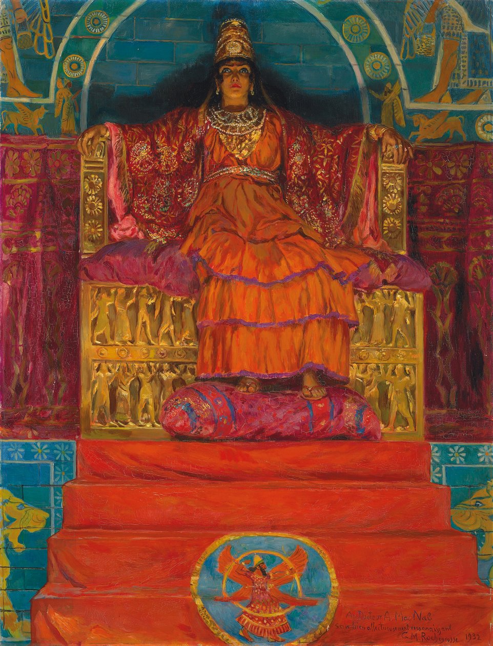 Drottningen av Assyrien, 1932 av Georges Marie Rochegrosse