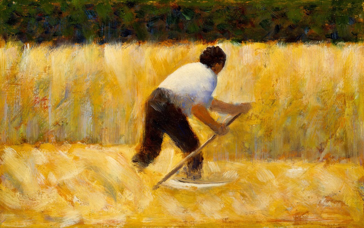 Gräsklipparen, 1881-82. av Georges Pierre Seurat