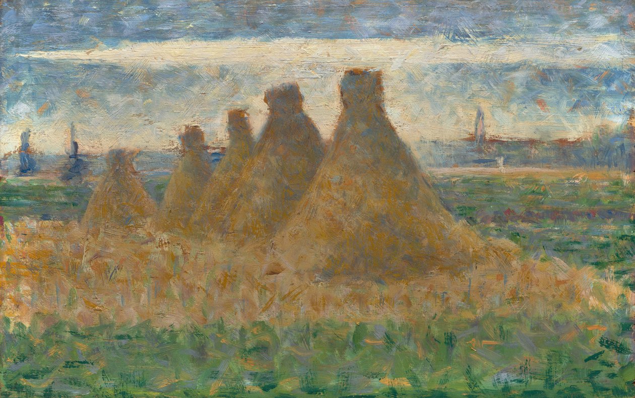 Höstackar av Georges Seurat