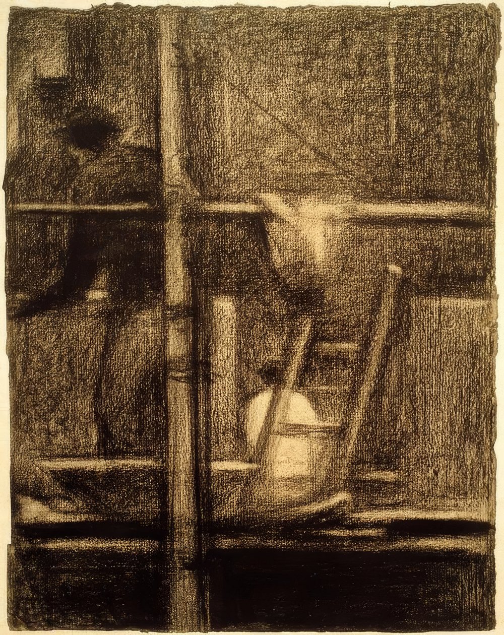 L’Échafaudage (Ställningen) av Georges Seurat