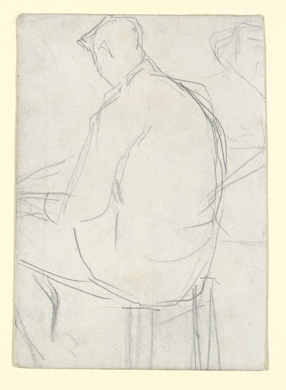 Man sitter på en pall av Georges Seurat