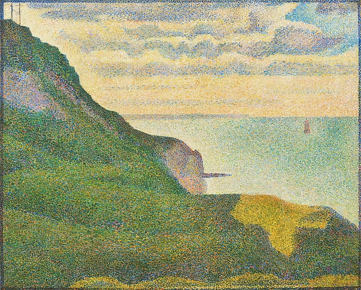 Port-en-Bessin, Normandie. 1888 av Georges Seurat