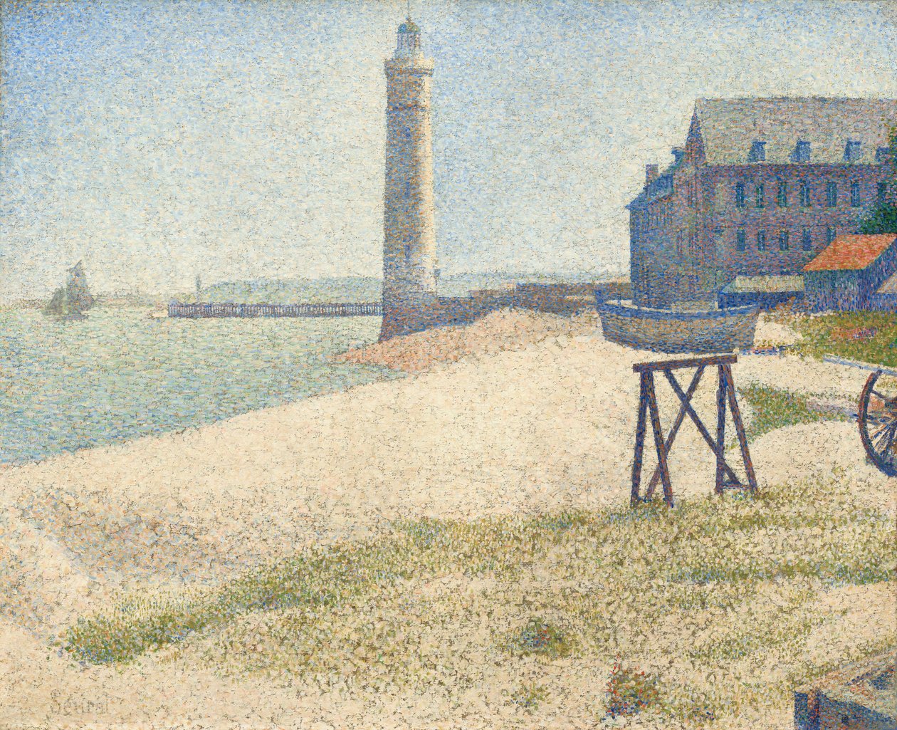 Fyren i Honfleur av Georges Seurat