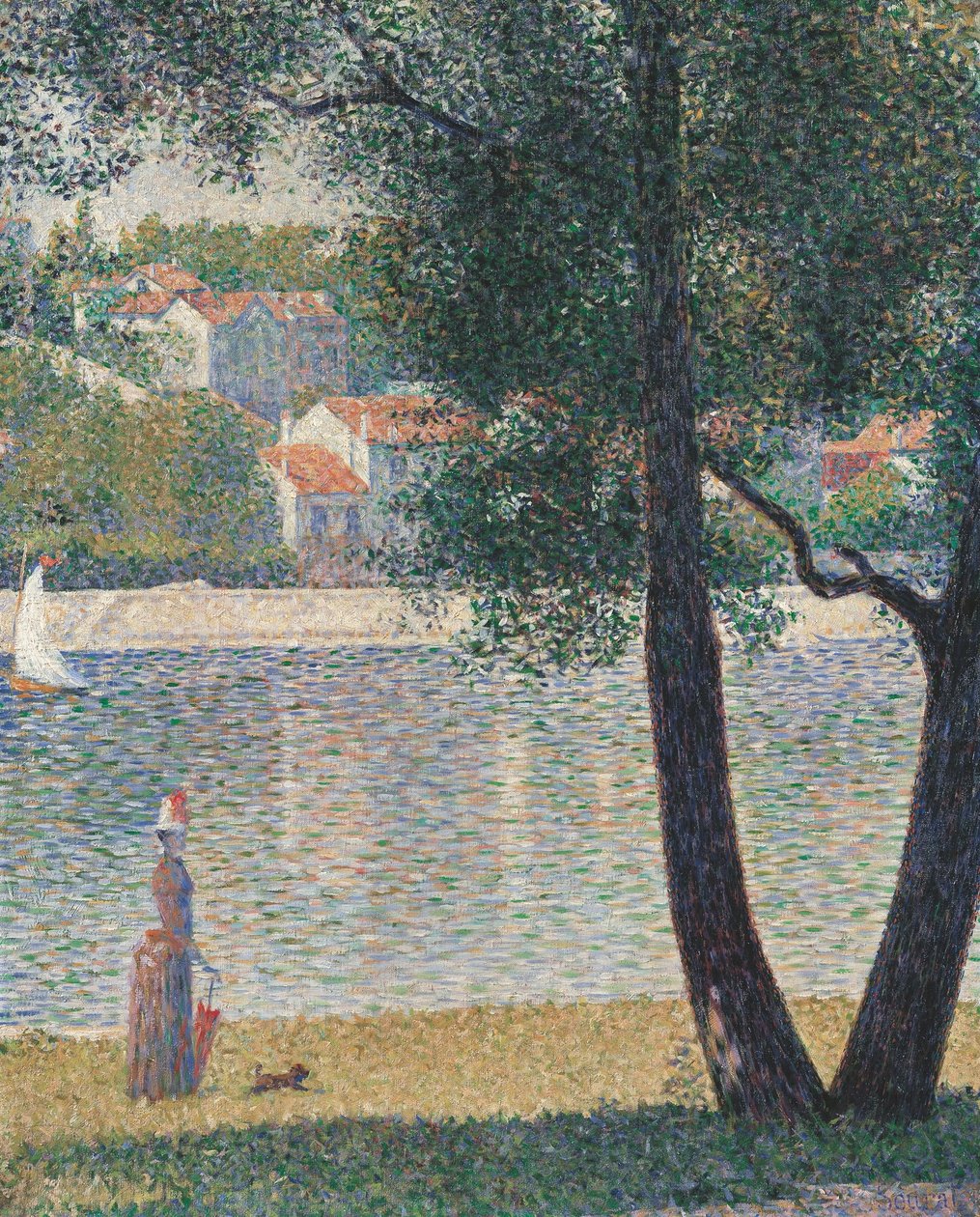 Seine vid Courbevoie av Georges Seurat