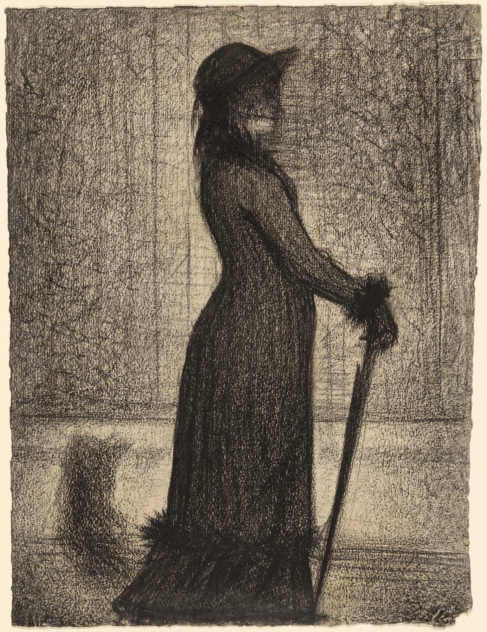 Promenerande kvinna av Georges Seurat