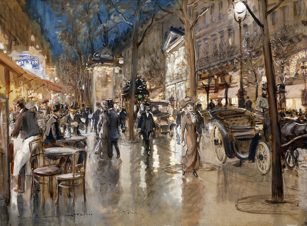 Kväll på en parisisk boulevard, av Georges Stein