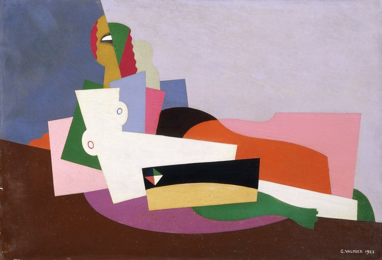 Liggande naken, 1923 av Georges Valmier