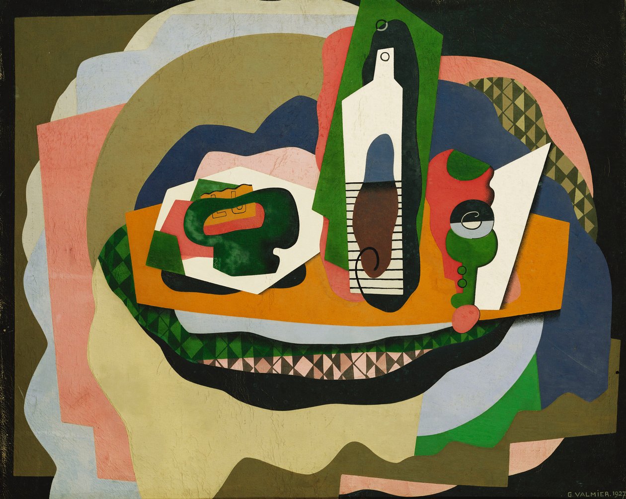 Fortfarande liv; Nature Morte, 1927 av Georges Valmier