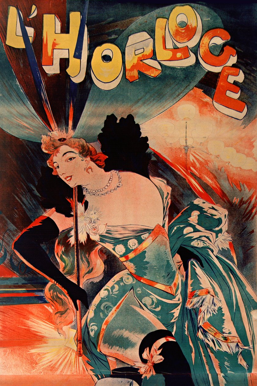 Klockan, 1900. av Georges de . Feure