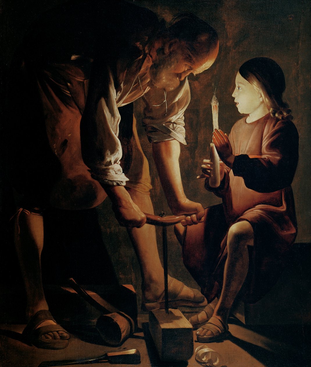 Sankt Josef, snickaren av Georges de La Tour