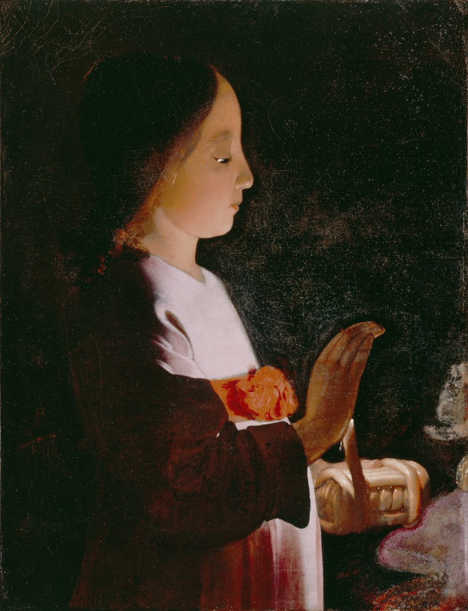 Unga Jungfru Maria, ca 1640 av Georges de La Tour