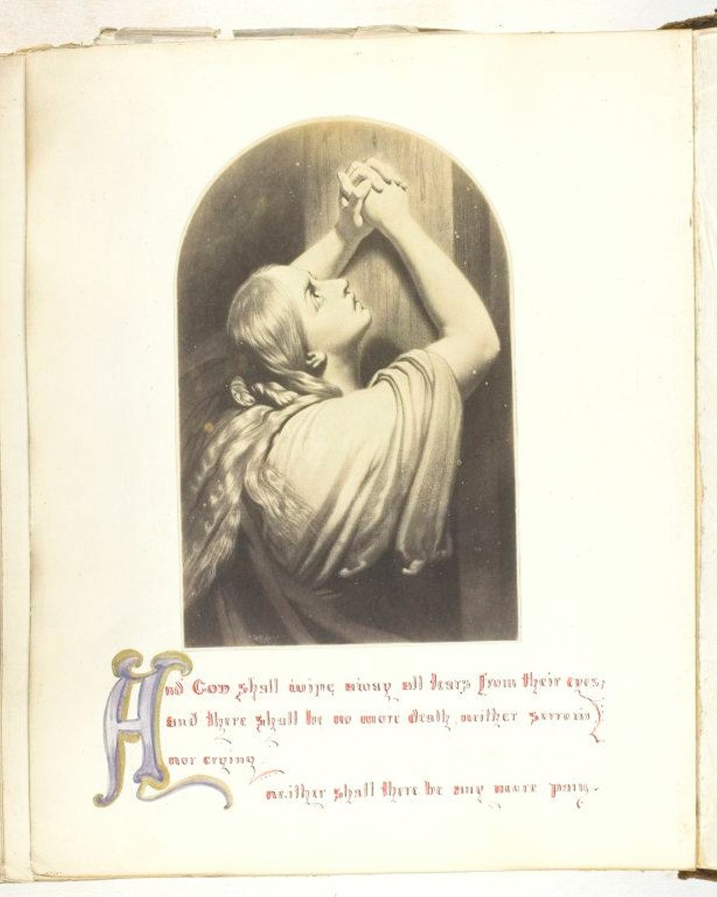 Utan titel [illustration med bibliskt citat], 185568. av Georgina Cowper