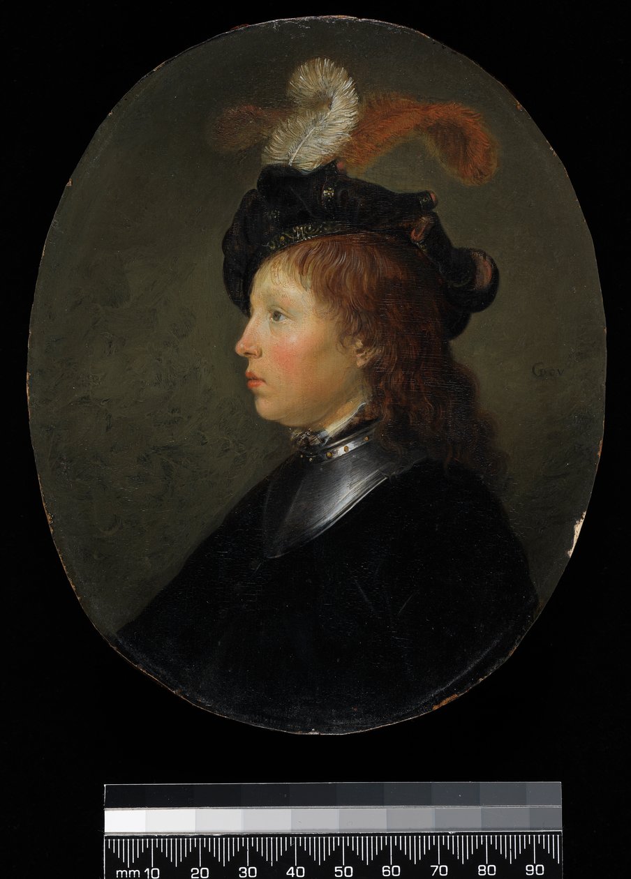 Porträtt av en ung man, 1663 av Gerrit Dou