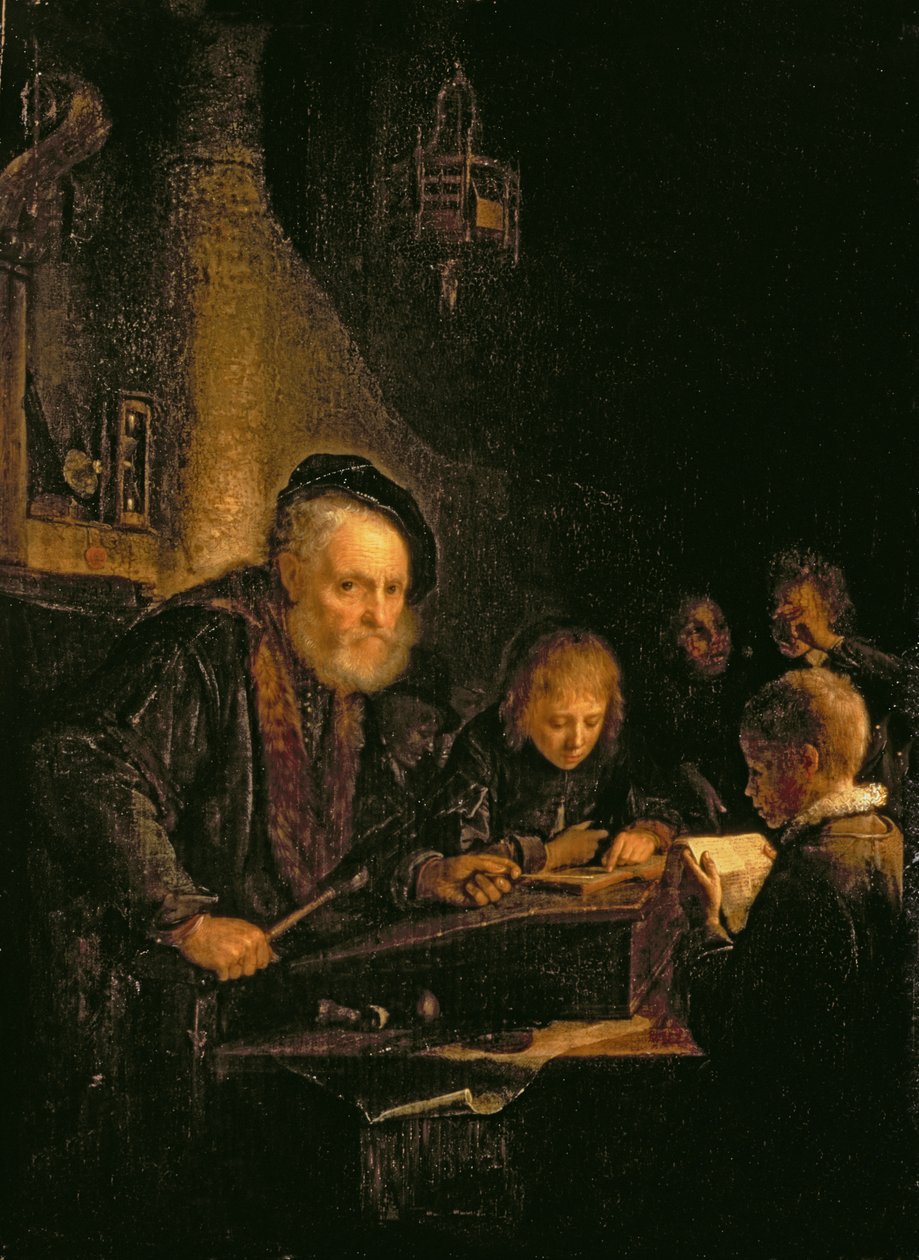 Skolmästaren, 1645 av Gerrit Dou