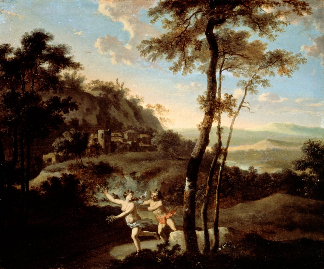 Apollo och Daphne av Gerard Hoet