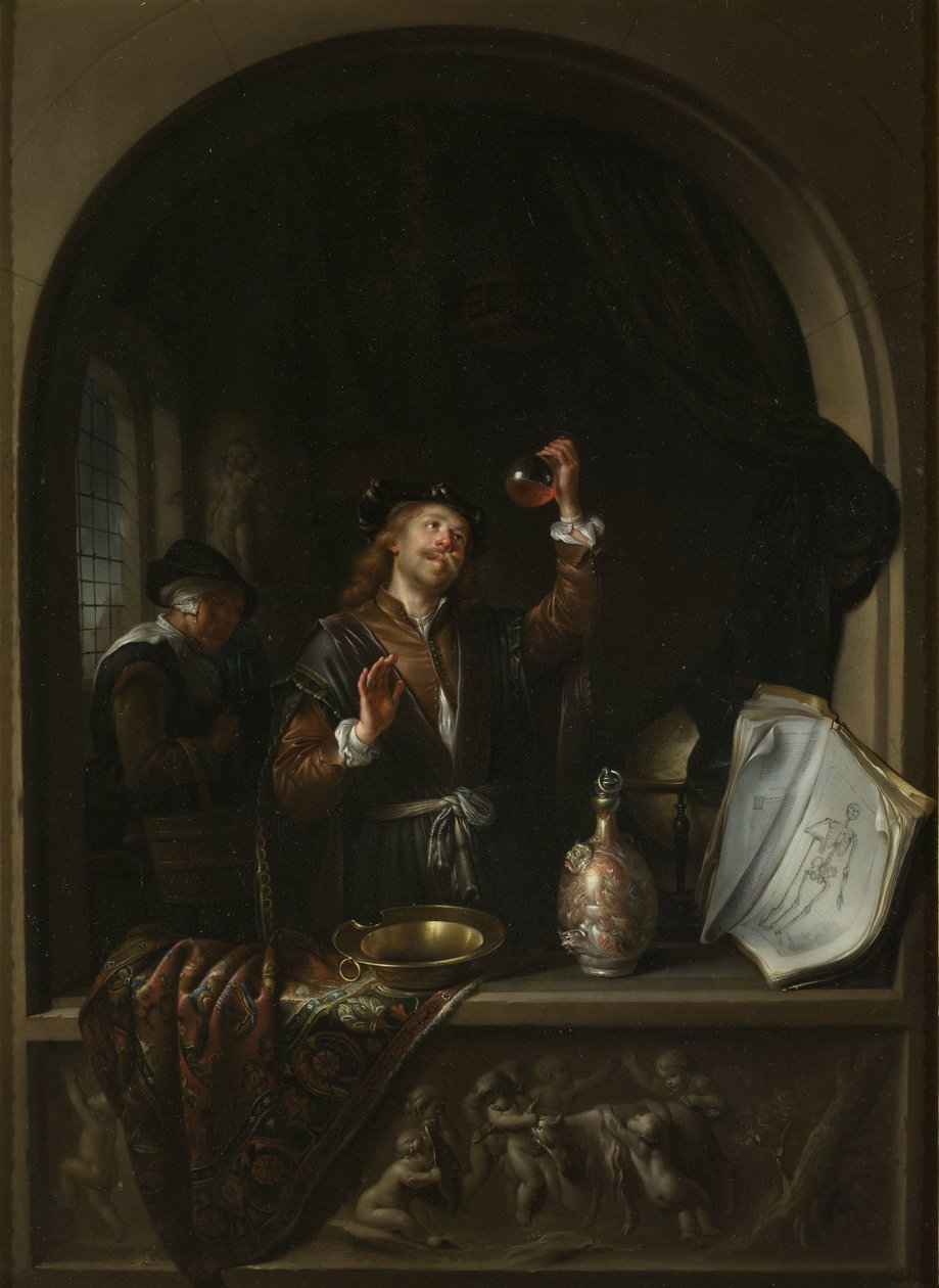Doktorn av Gerard Dou (copy after)