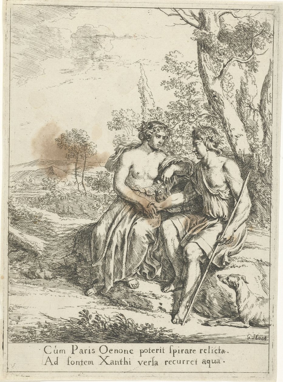 Paris i Oenone av Gerard Hoet (I)