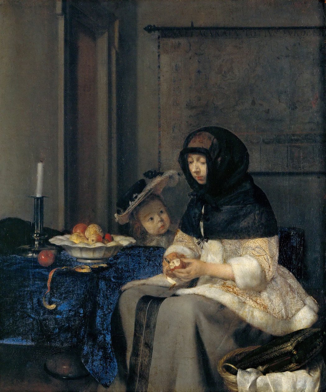 Äppelskalaren av Gerard Ter Borch the Younger