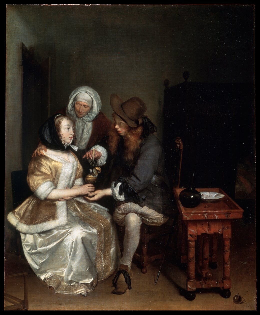 "Ett glas lemonad", 1660-talet. av Gerard Terborch II