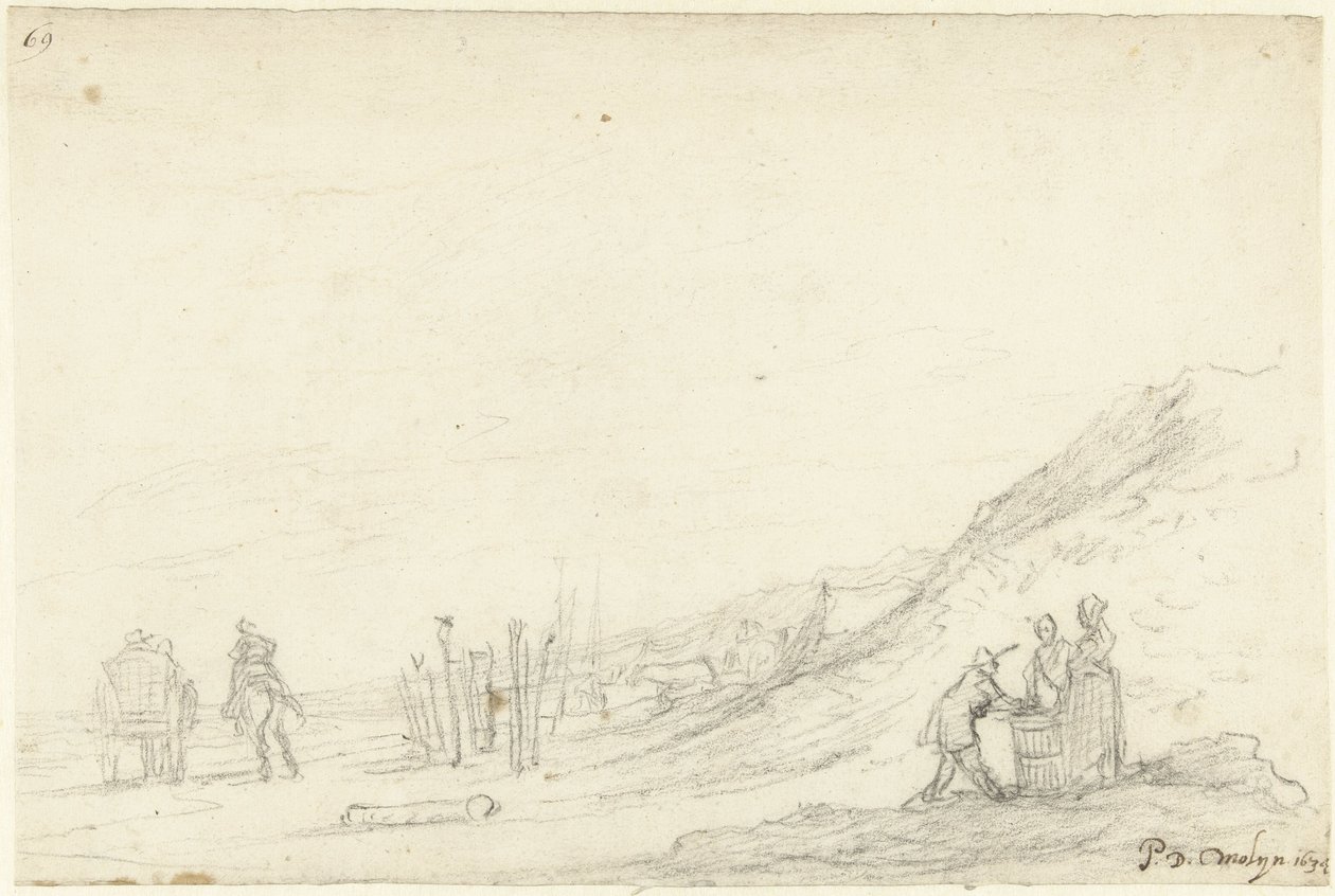 Strandlandskap av Gerard ter Borch (II)