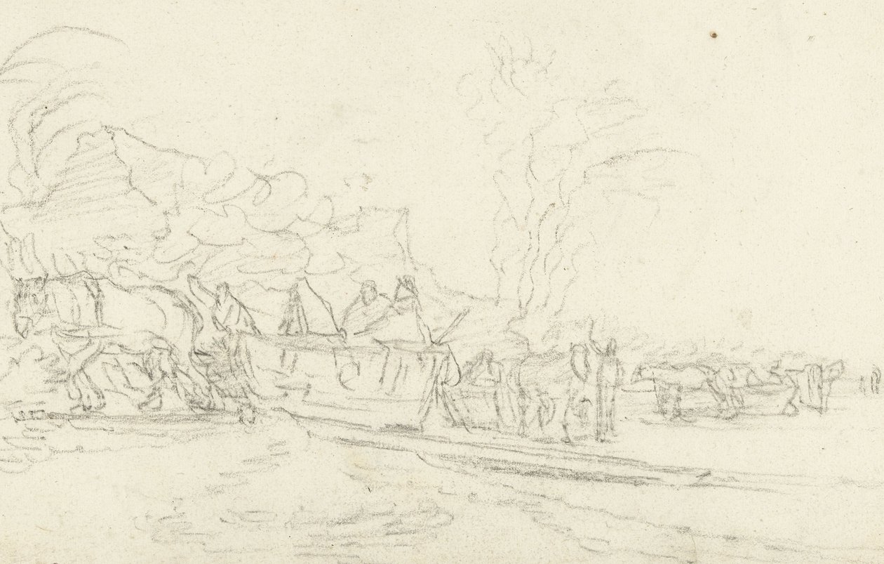 Vinter scen av Gerard ter Borch (II)