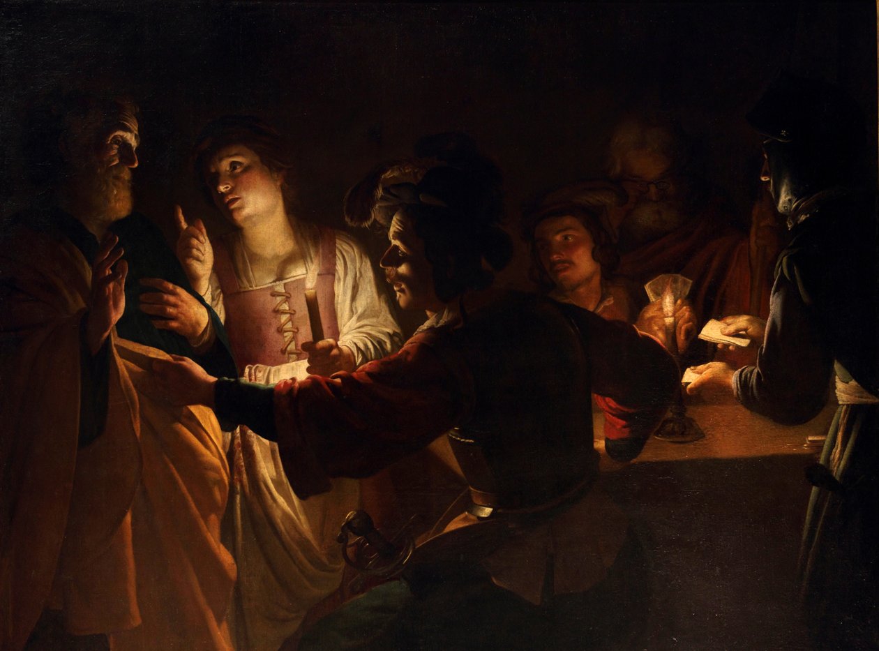 Sankt Peters förnekelse av Gerard van Honthorst