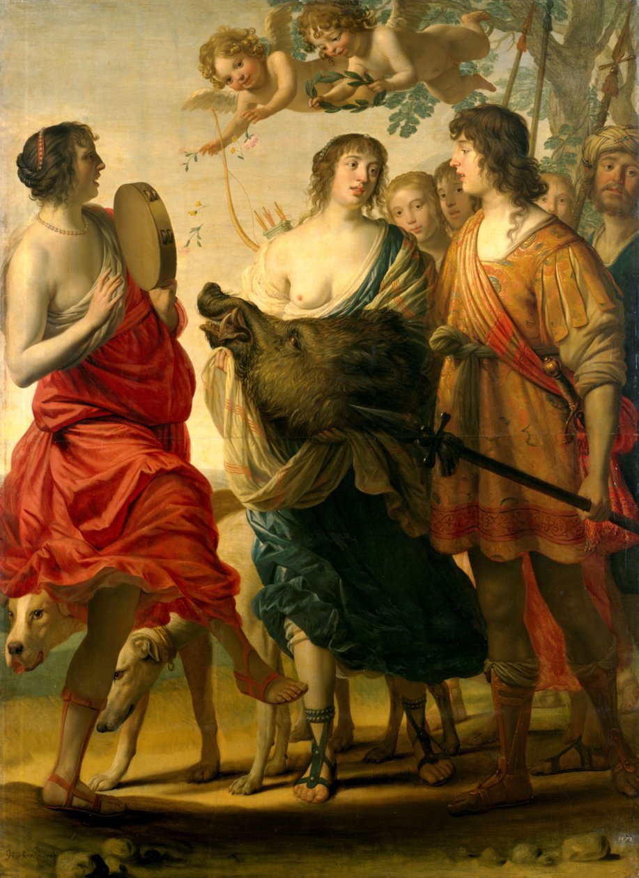 Meleager och Atalanta av Gerard van Honthorst