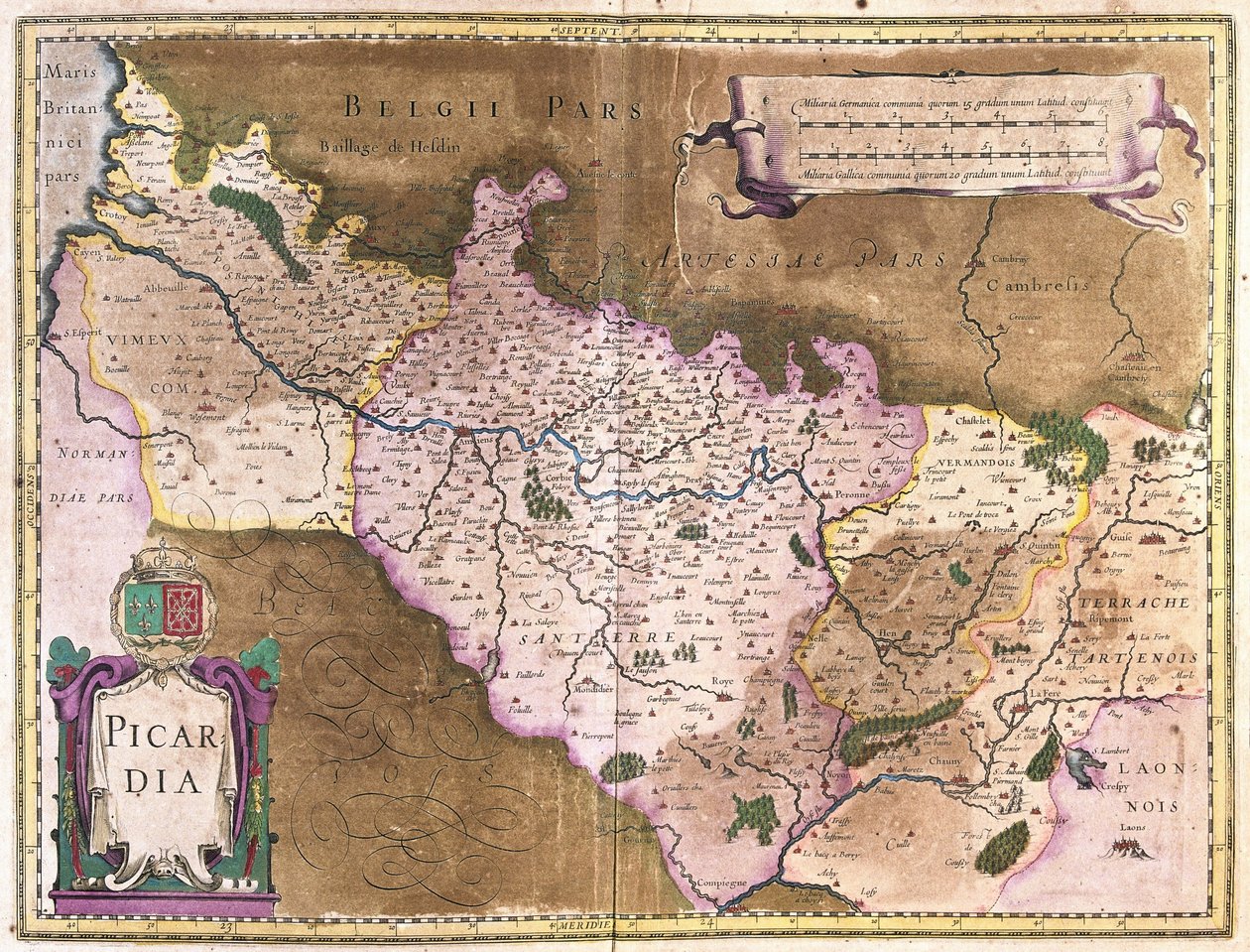 Belgien (gravyr av Gerardus Mercator