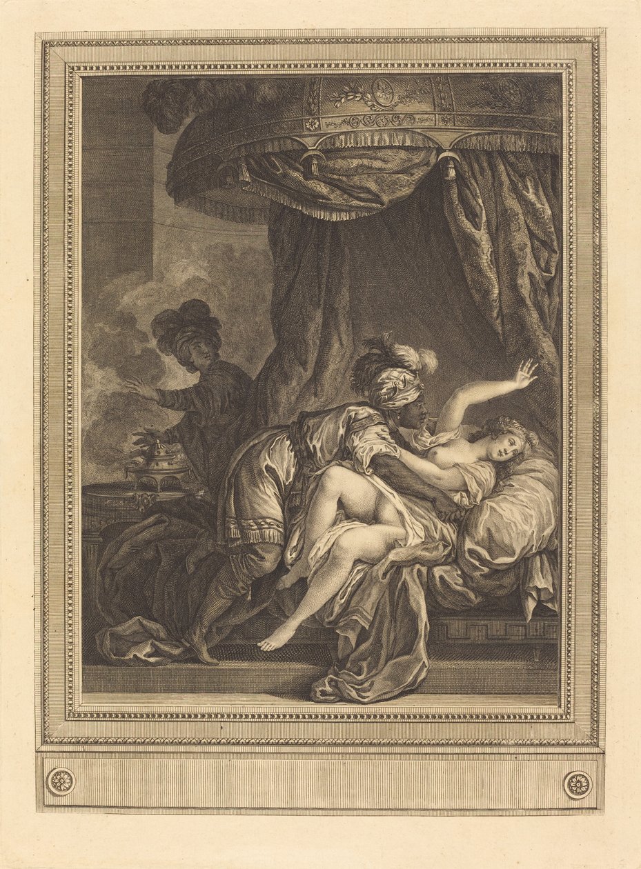 Kungen av Etiopien av Geraud Vidal after Charles Monnet