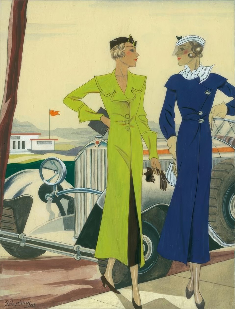 Dammode 1932 / bilrockar / Gerd Hartung av Gerd Hartung