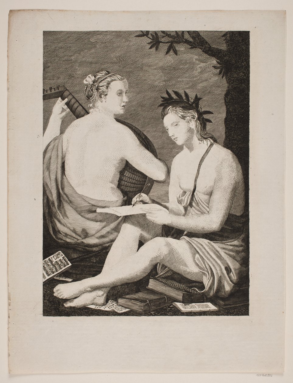 Terpsichore et Kalliope av Gerhard Ludvig Lahde