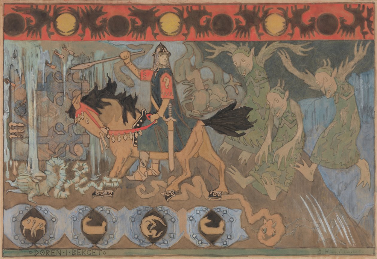 Dörren i berget, 1895. av Gerhard Munthe