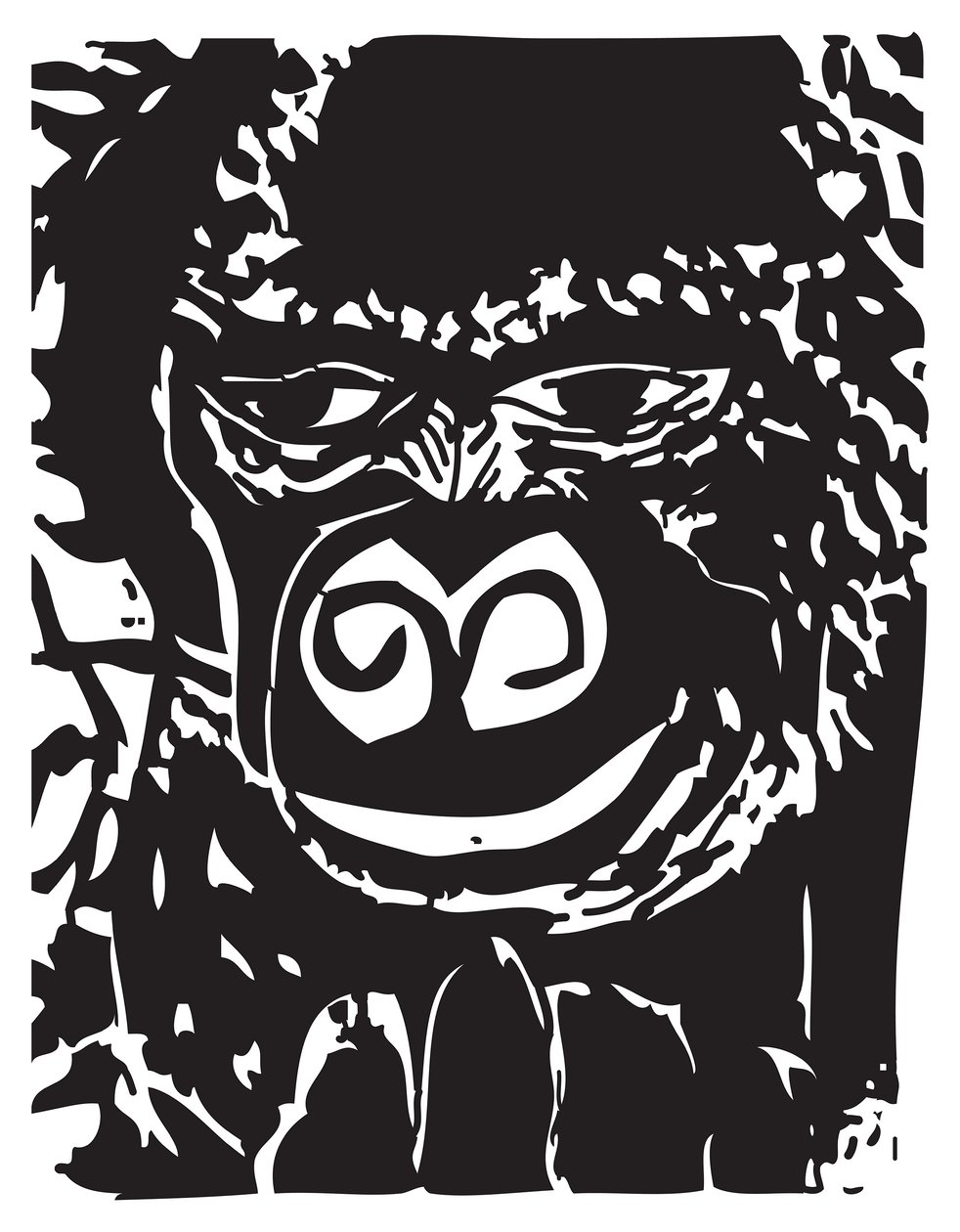 Eftertänksam gorilla av Gerhardt Isringhaus