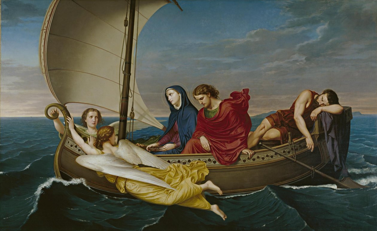  The Journey of Mary and Joseph at Ephesusn av German Hernandez Amores