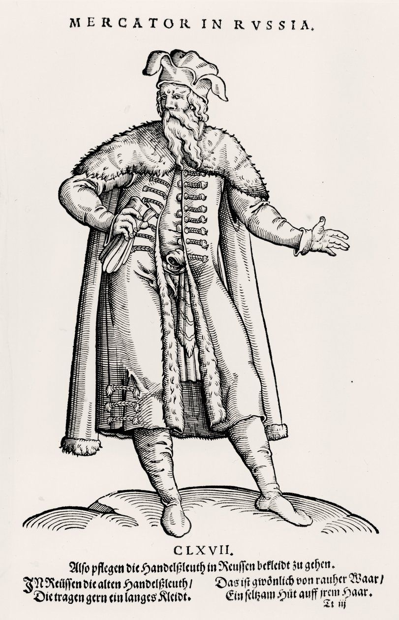Gerard Mercator (1512-94) i Ryssland av German School